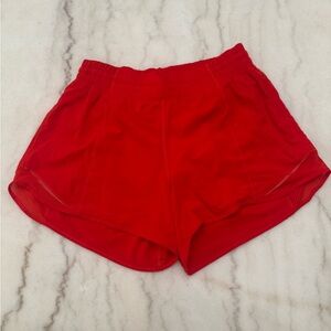 Lululemon Athletica Red Athletic Shorts Lightweight Elastic Waist